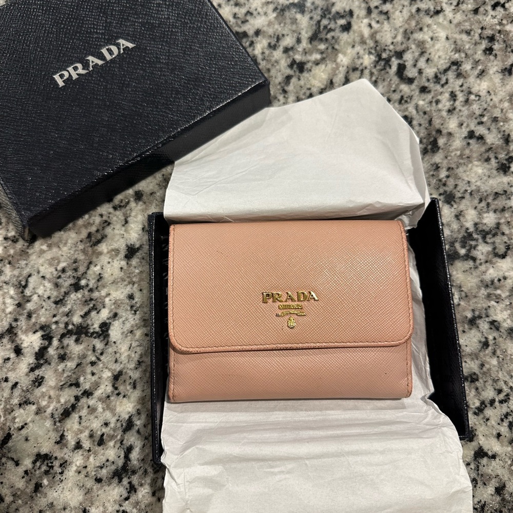 Prada Blush Leather Wallet